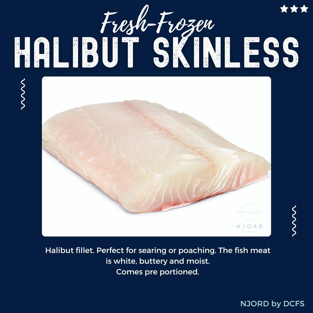 Halibut Skinless Fillet 400G – NJORD by DCFS