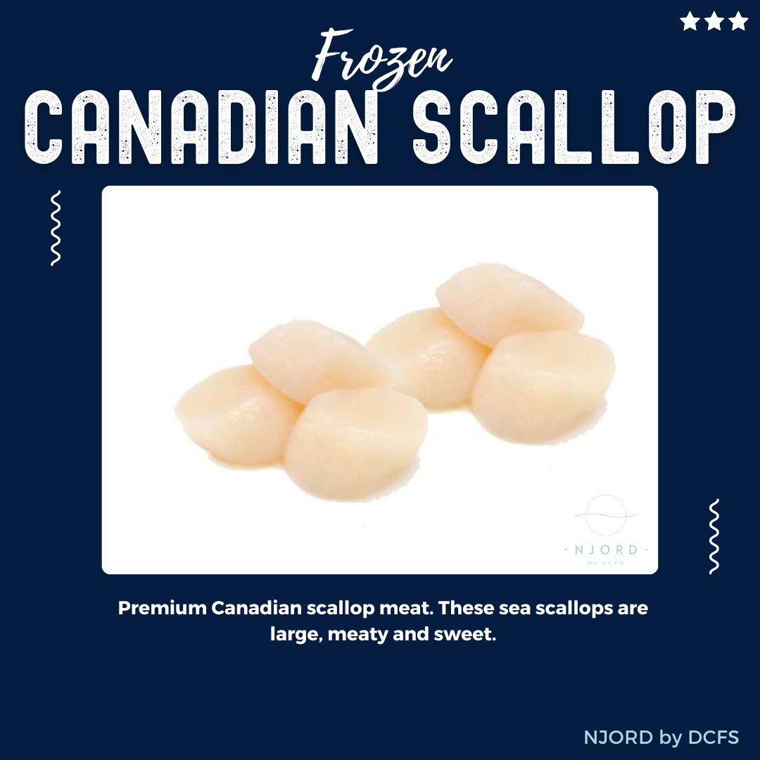 Canadian Scallop Meat 10/20 908G