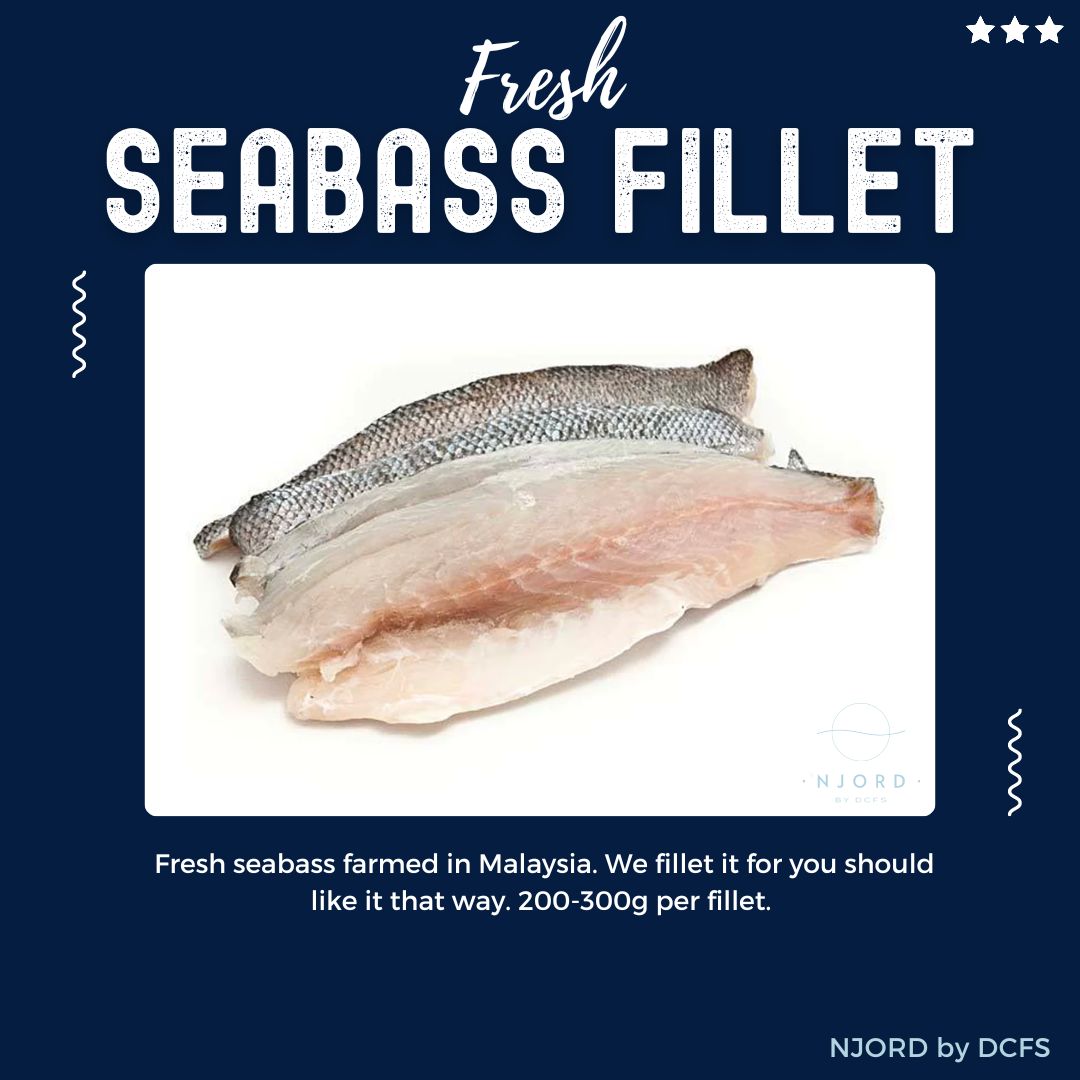 Fresh Seabass Fillet 200G