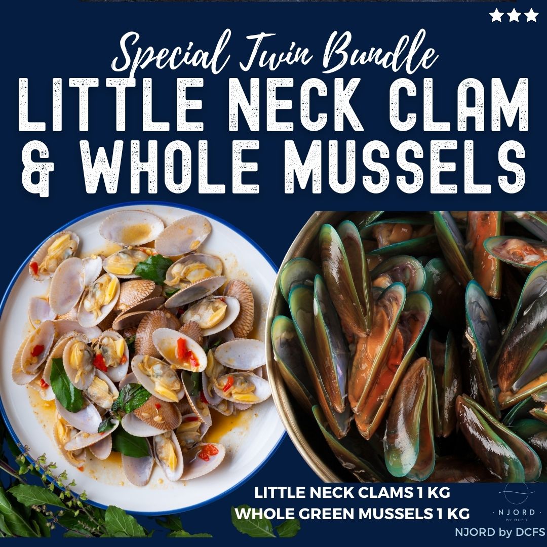 [TWIN BUNDLE] NZ Little Neck Clam & Whole Green Mussels